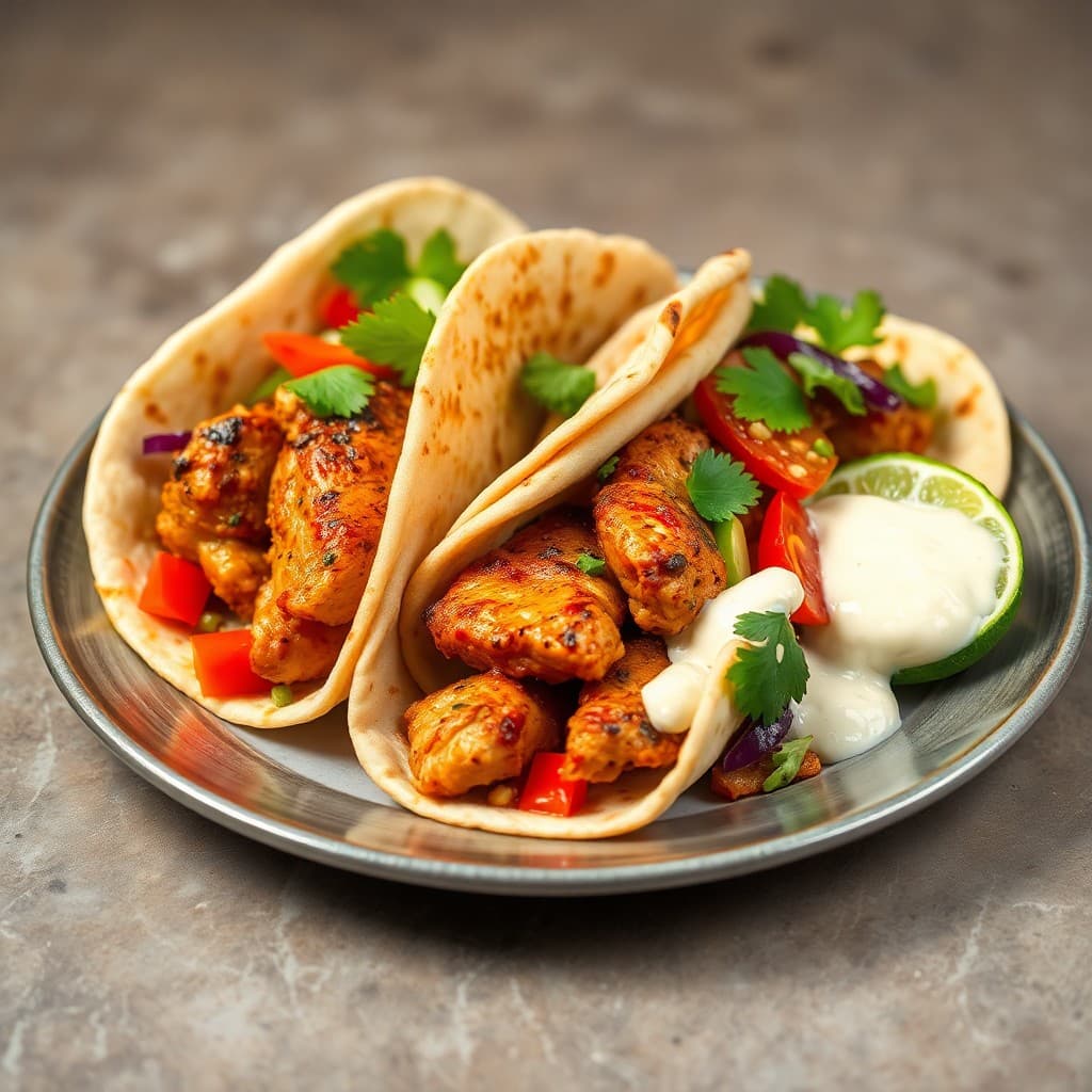 Zesty Lebanese Chicken Shawarma Pitas