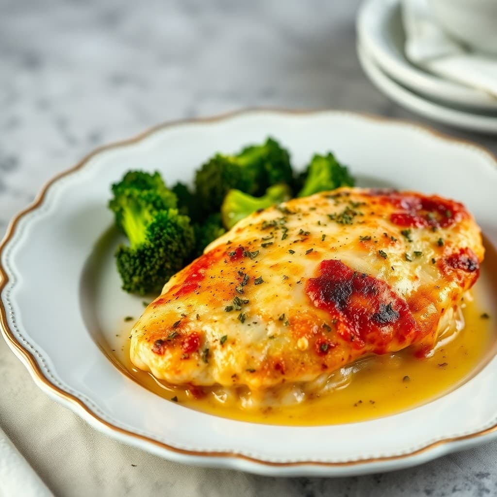 Zesty Lemon Garlic Chicken Parmesan Bake