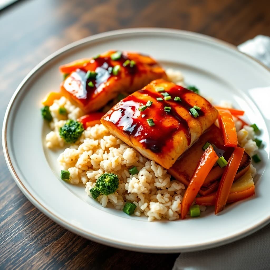 Teriyaki Salmon Rice Bowls