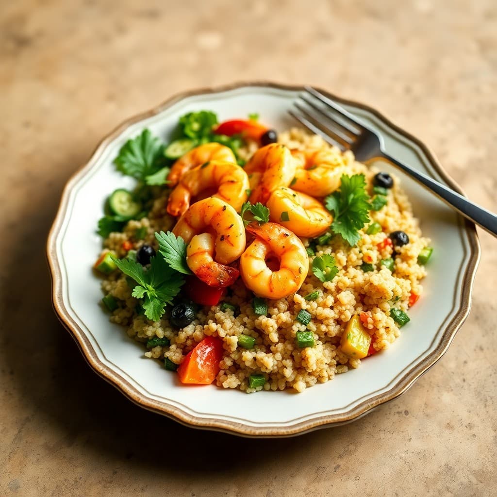 Zesty Shrimp Quinoa Bowl