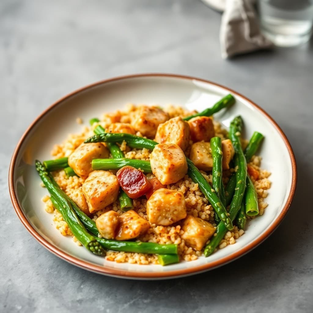 Savory Lemon Chicken and Asparagus Stir-Fry