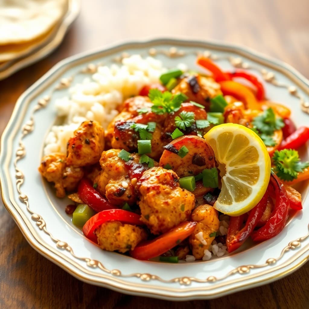 Sizzling Lemon Pepper Chicken Fajita Bowls