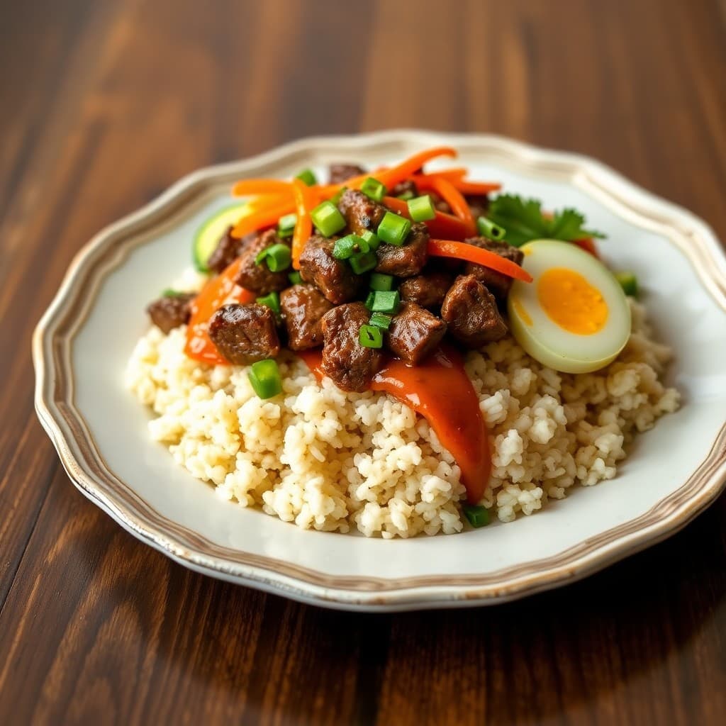 Korean Beef & Vegetable Bibimbap Bowls