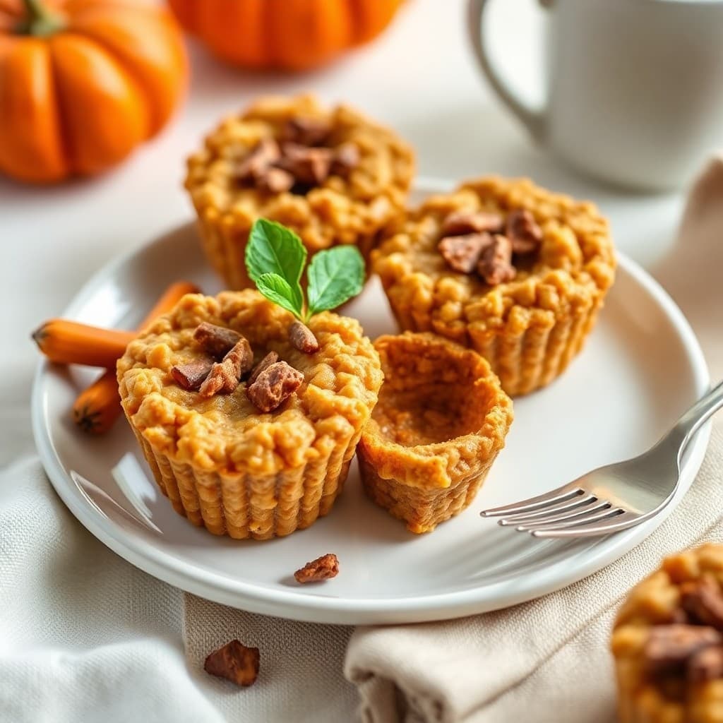 Pumpkin Spice Oatmeal Cups