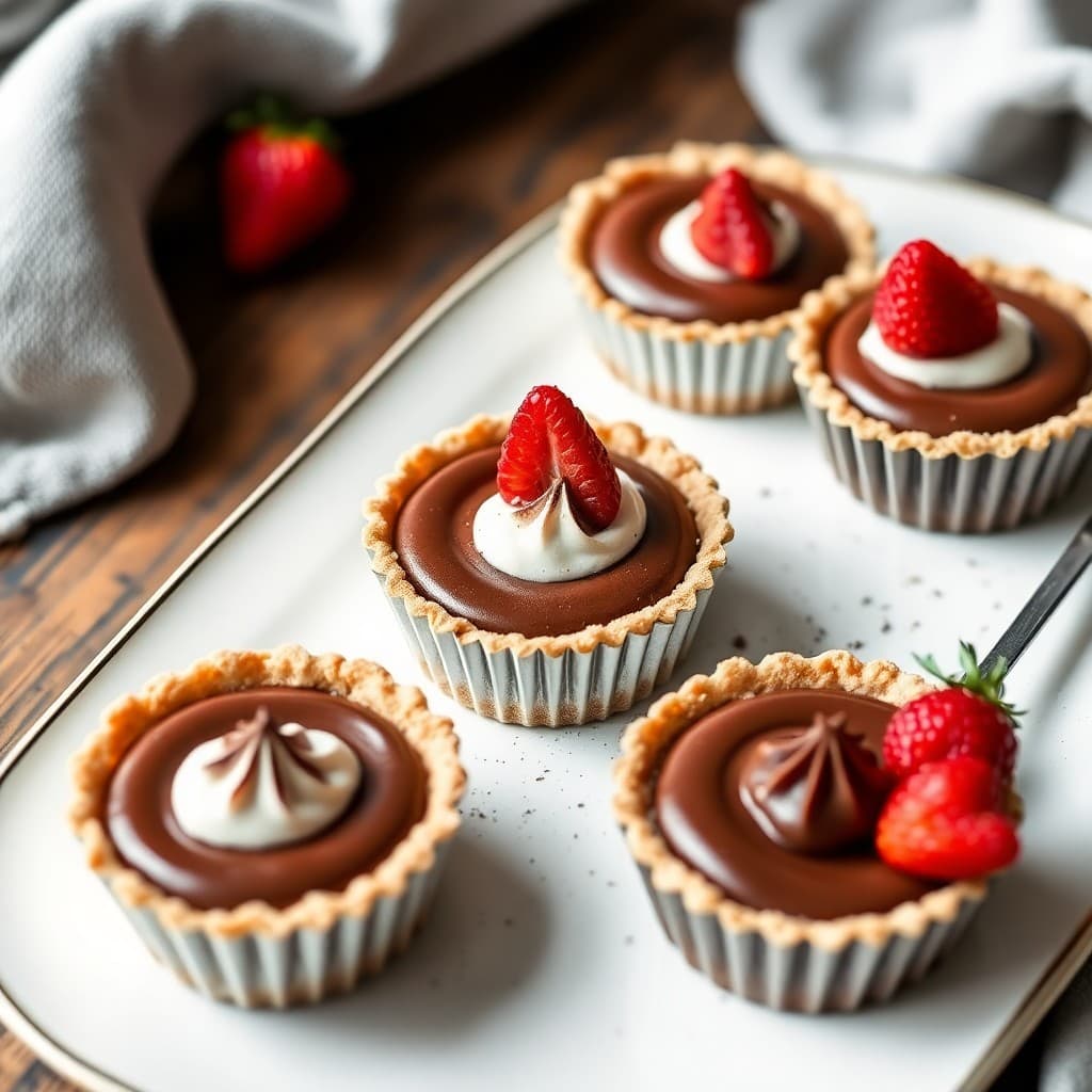 Keto Chocolate Mousse Tarts