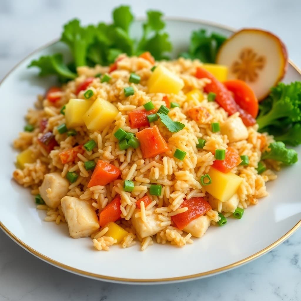 Zesty Chicken Pineapple Fried Rice