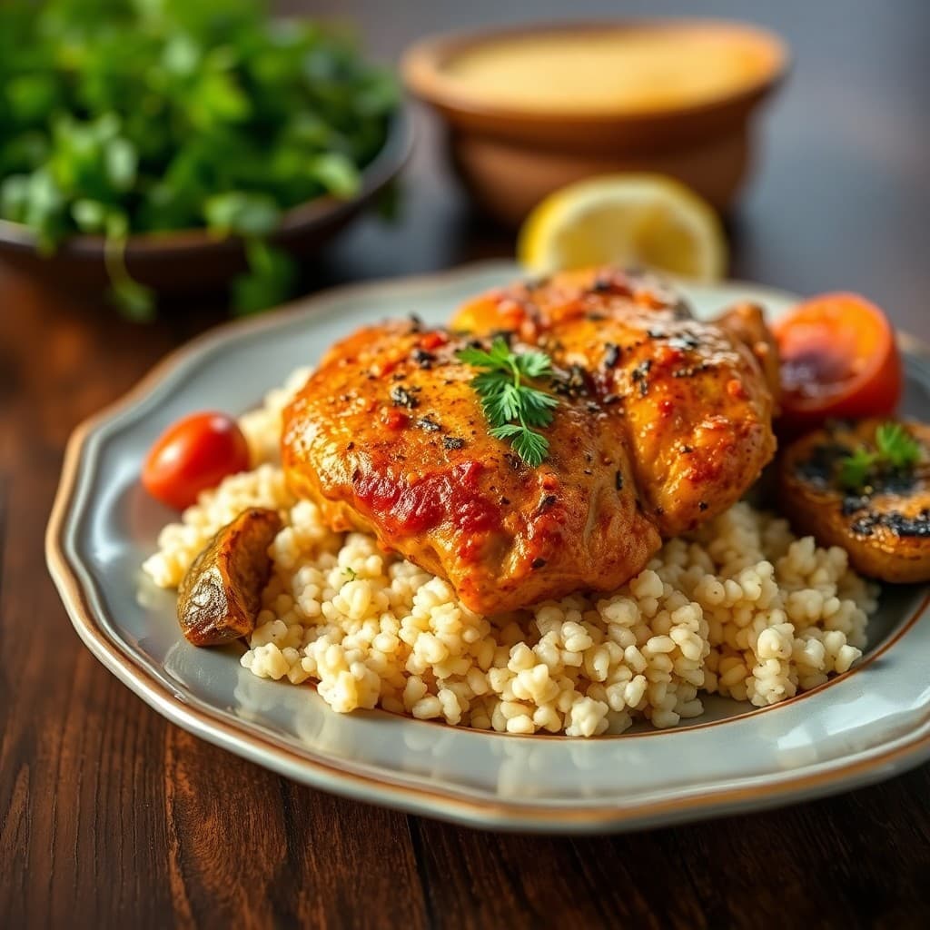 Moroccan Spiced Chicken with Couscous