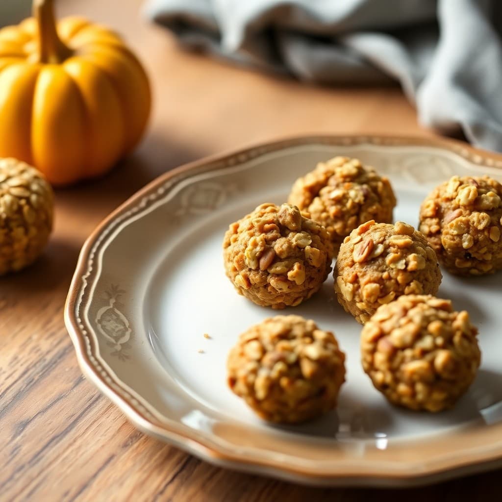 Baked Pumpkin Spice Oat Bites