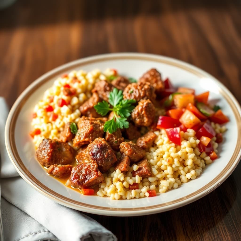 Moroccan Spiced Lamb Tagine with Couscous Salad