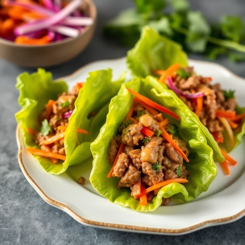 Spicy Thai Beef Lettuce Wraps