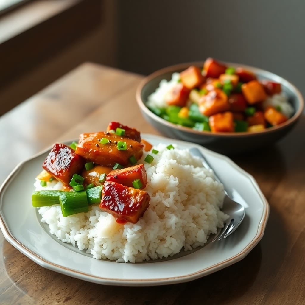 Spicy Teriyaki Chicken Rice Bowls
