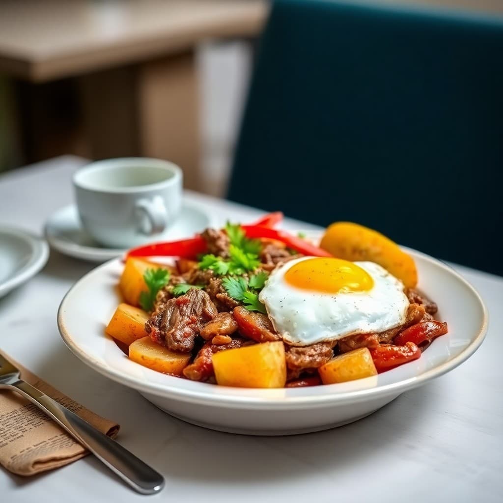 Peruvian Lomo Saltado Breakfast Bowl