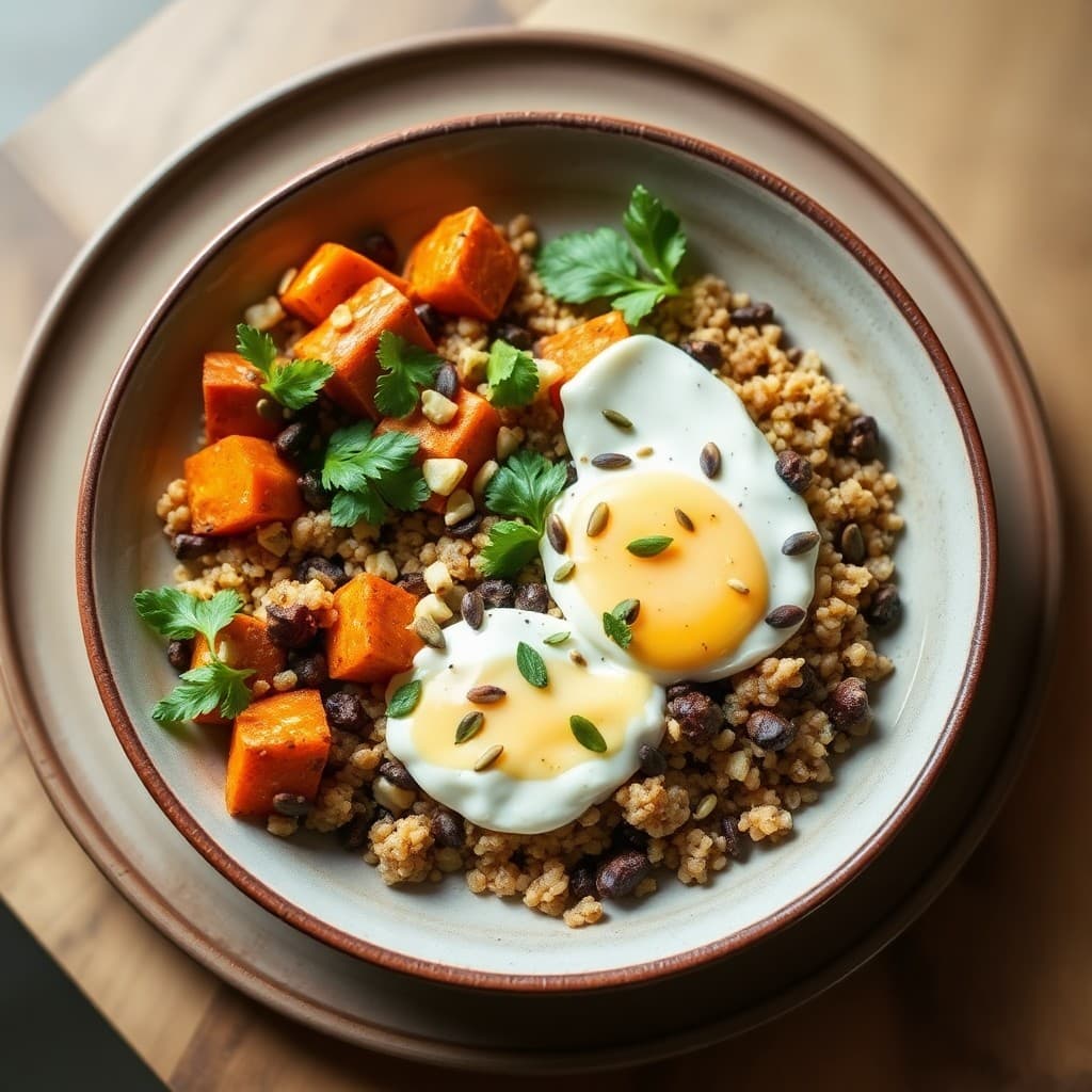 Autumn Quinoa and Sweet Potato Bowl