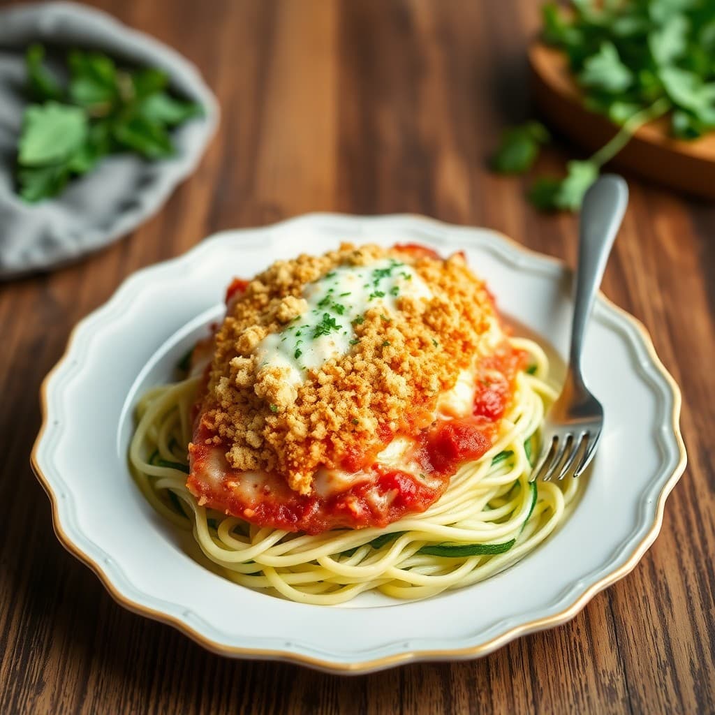 Garlic Herb Chicken Parmesan Bake
