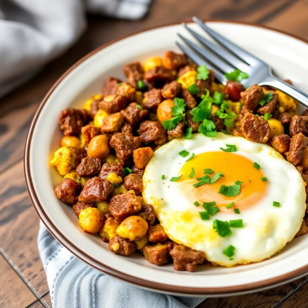 Keto Beef and Egg Scramble
