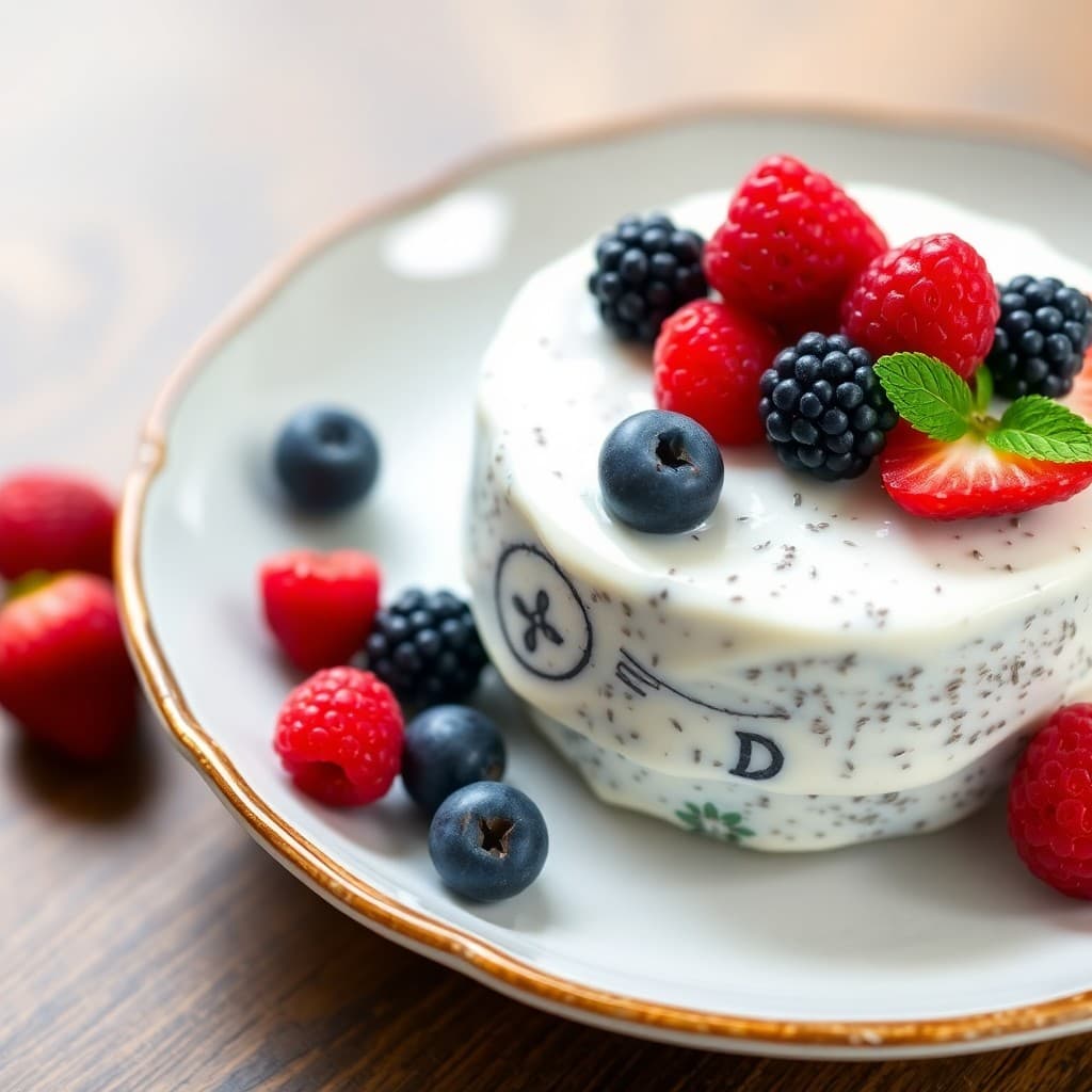 Creamy Coconut Chia Seed Pudding with Berries