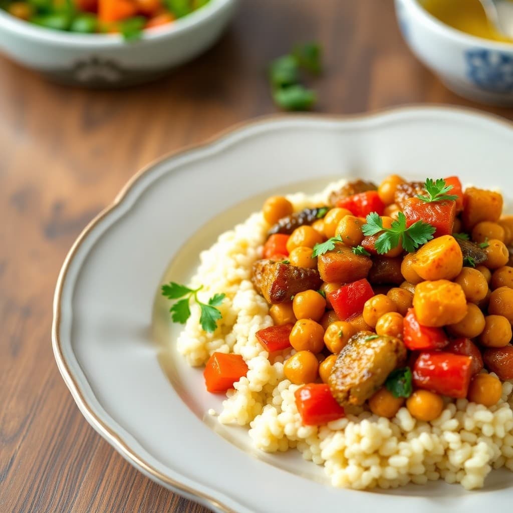 Moroccan-Inspired Chickpea and Vegetable Tagine