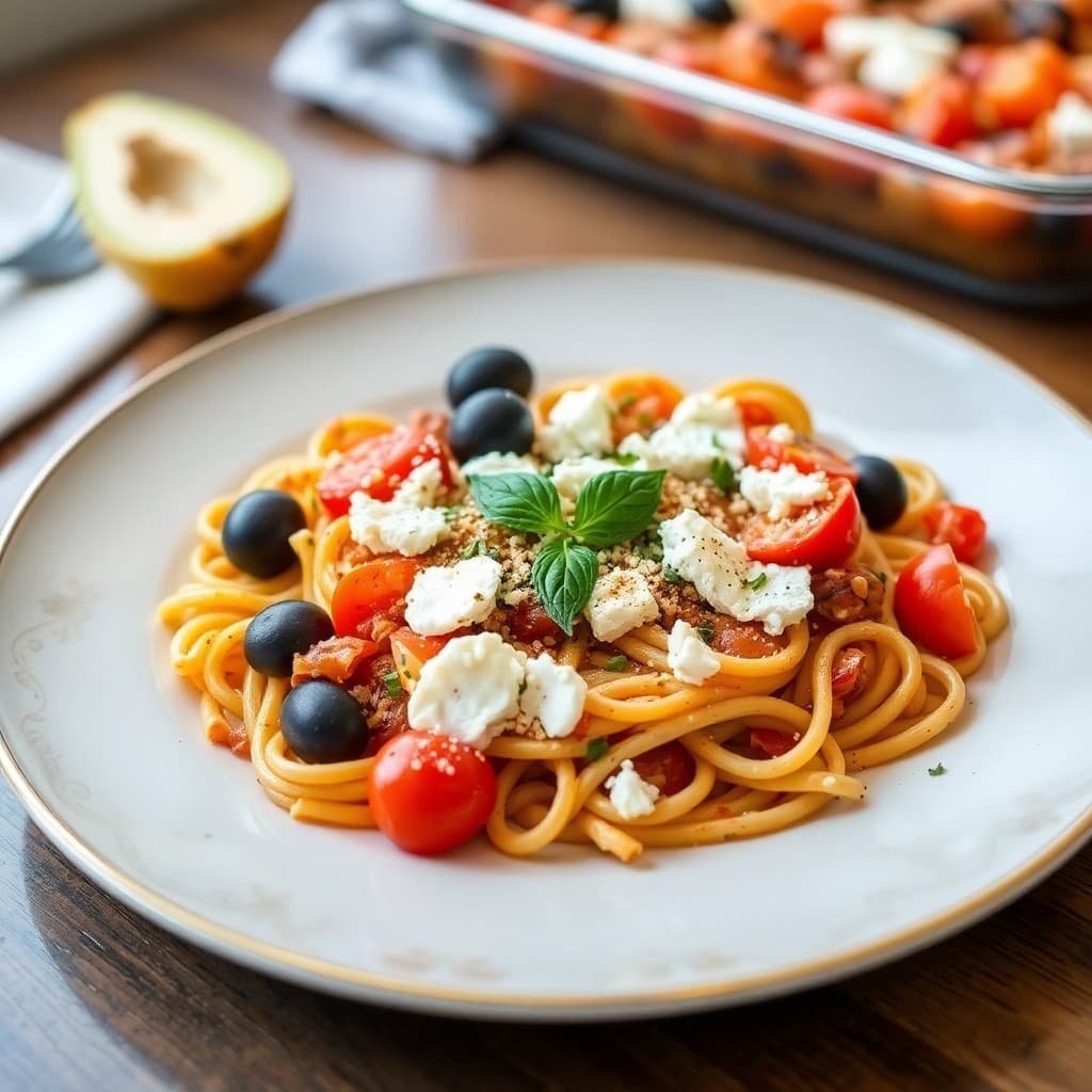 Mediterranean Baked Feta Pasta