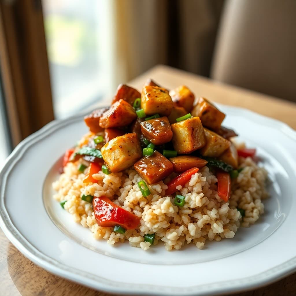 Sizzling Teriyaki Tofu Stir-Fry