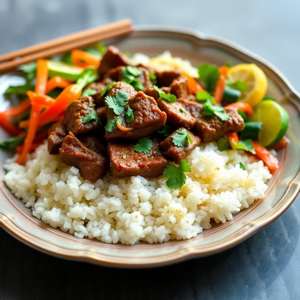 Vietnamese Lemongrass Beef Bowls