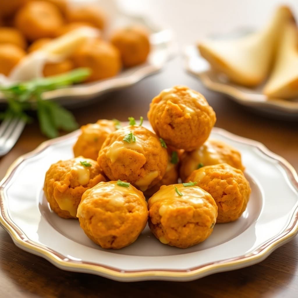 Cheesy Pumpkin Bites