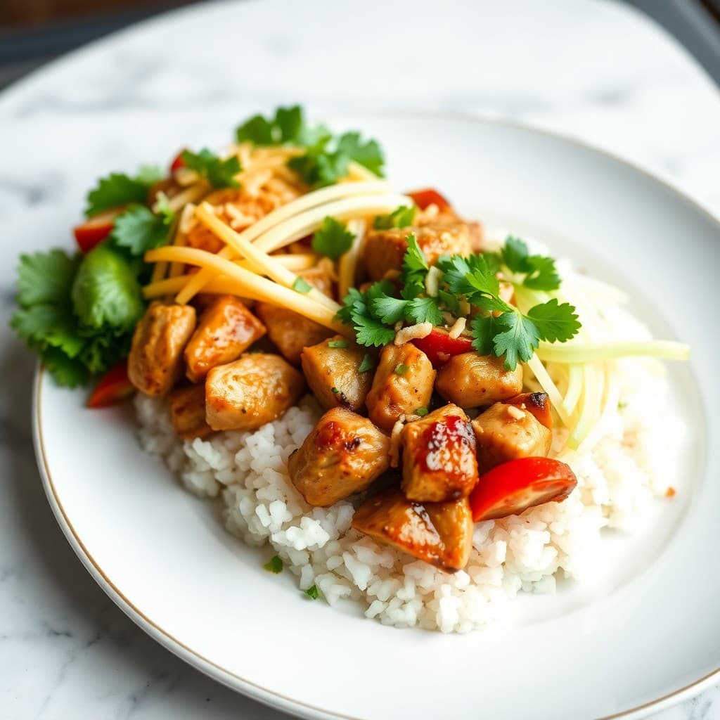 Vietnamese Lemongrass Chicken Bowls