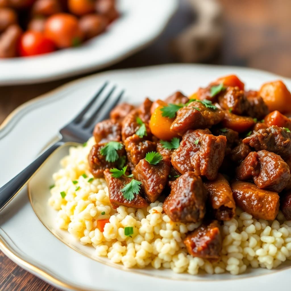 Vibrant Moroccan Beef and Vegetable Tagine
