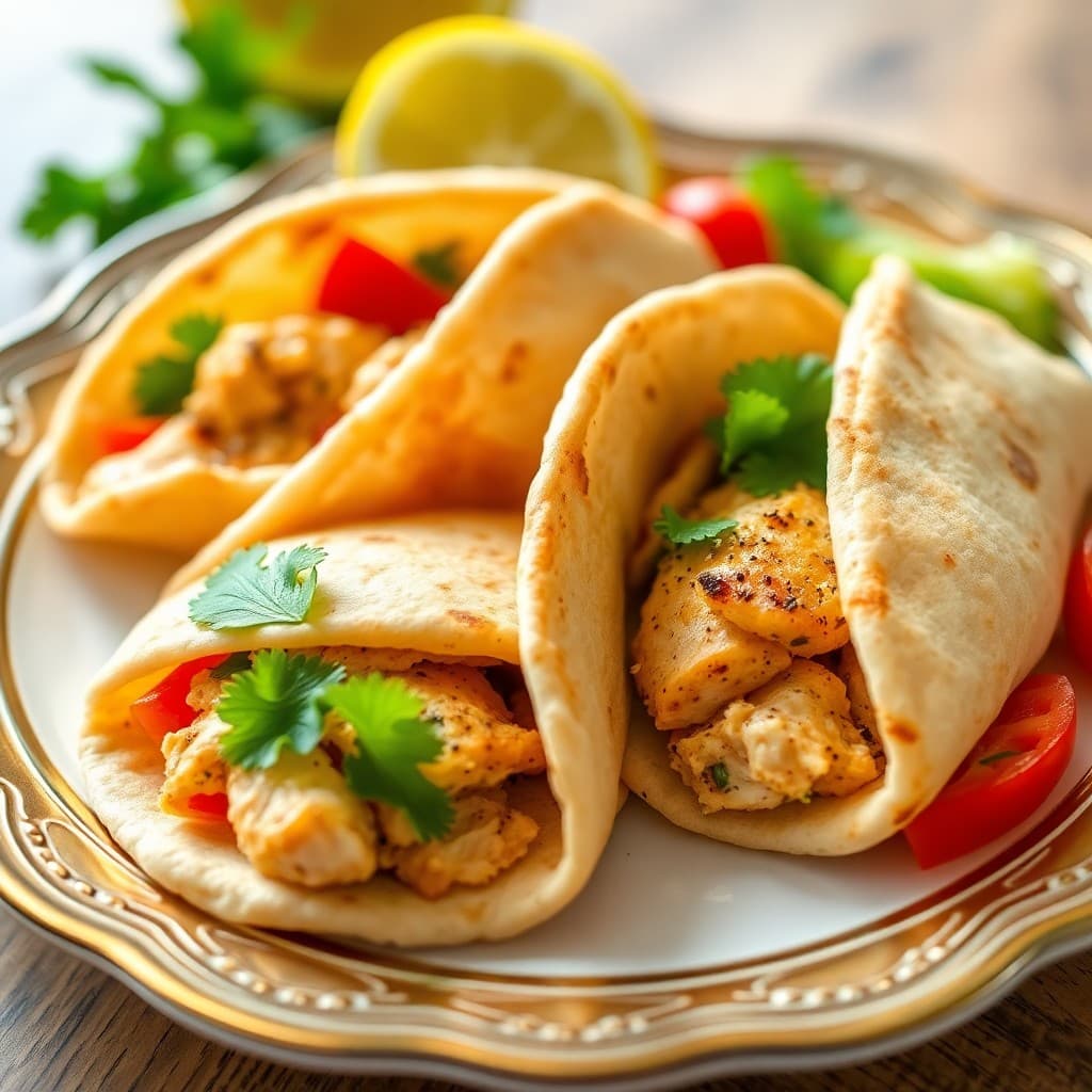 Lemon Pepper Chicken Pita Pockets