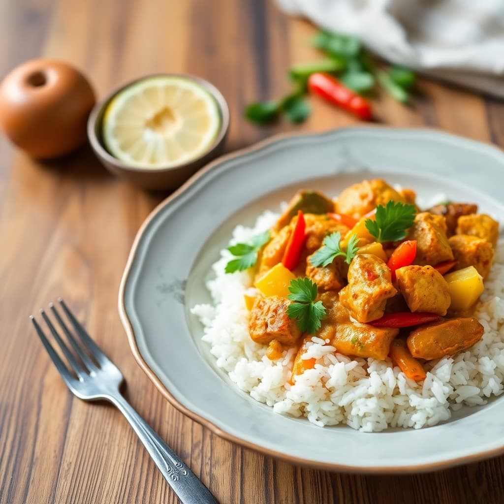 Vibrant Thai Coconut Chicken Curry
