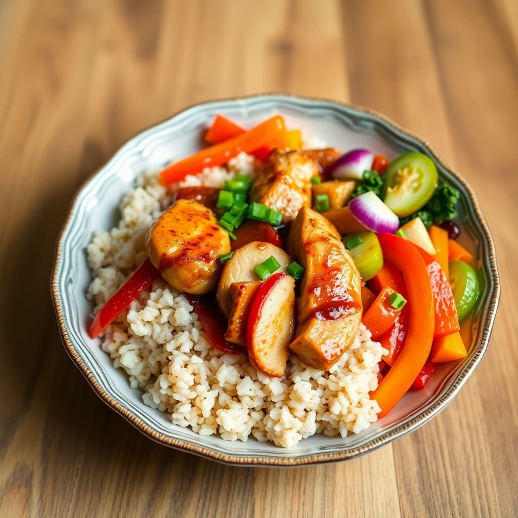 Vibrant Teriyaki Chicken Bowl
