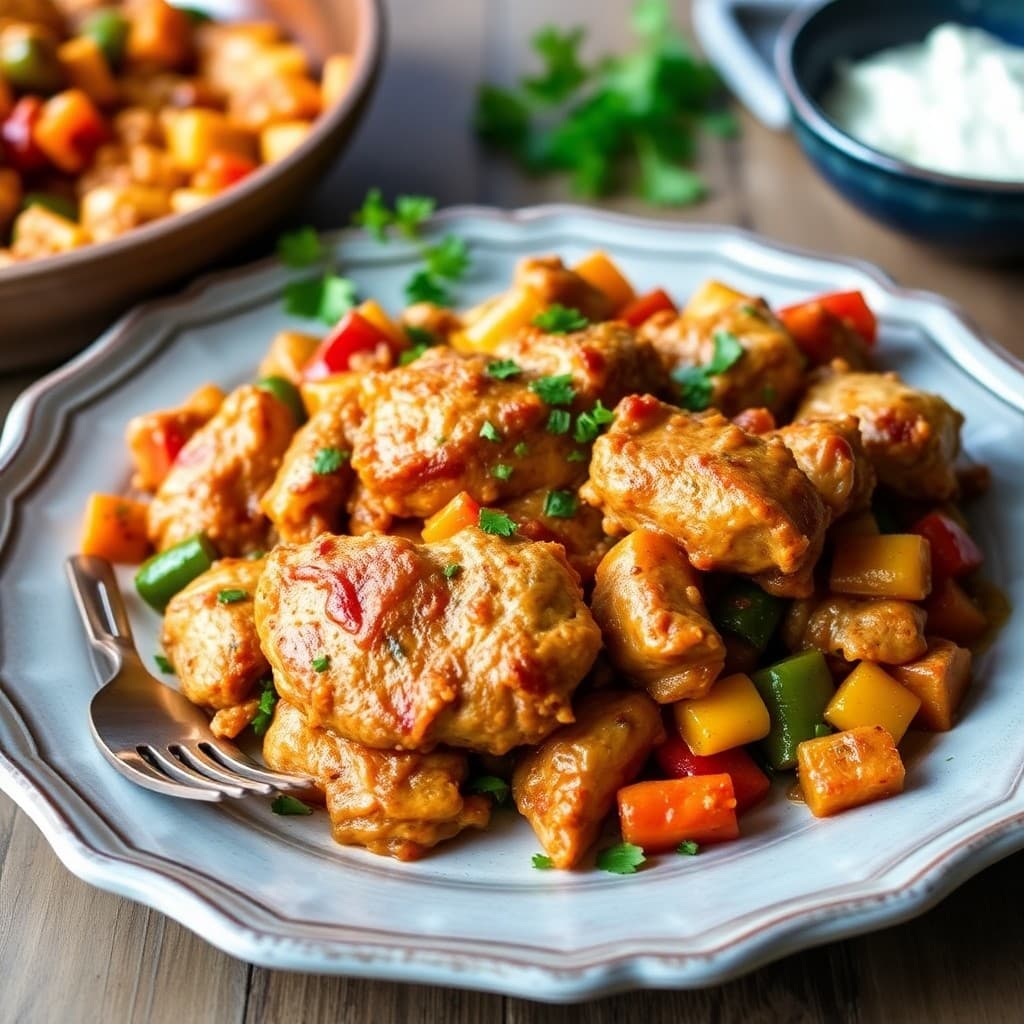 Sizzling Moroccan Spiced Chicken Tagine