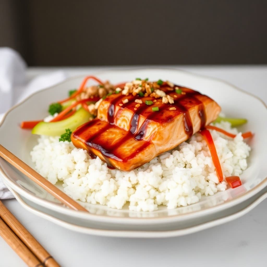 Japanese Teriyaki Salmon Bowls
