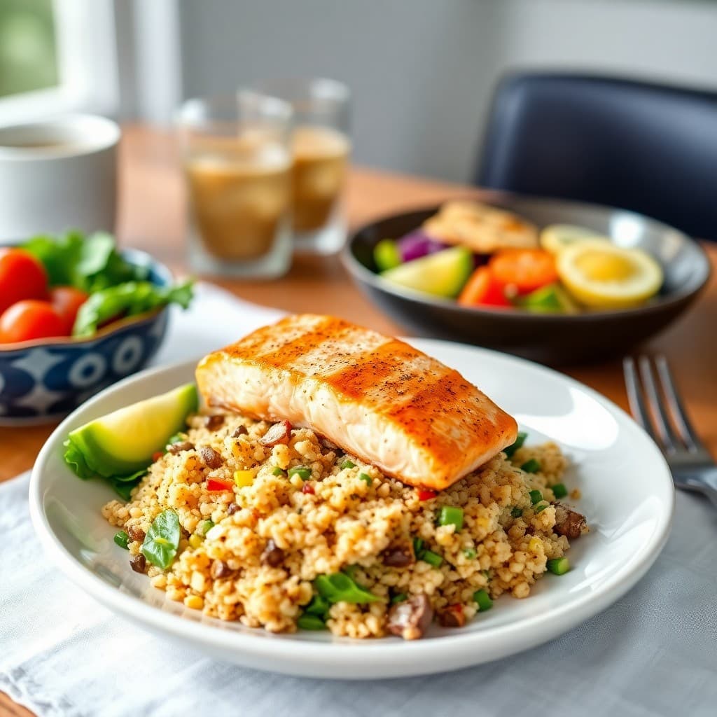 Zesty Salmon Breakfast Bowls