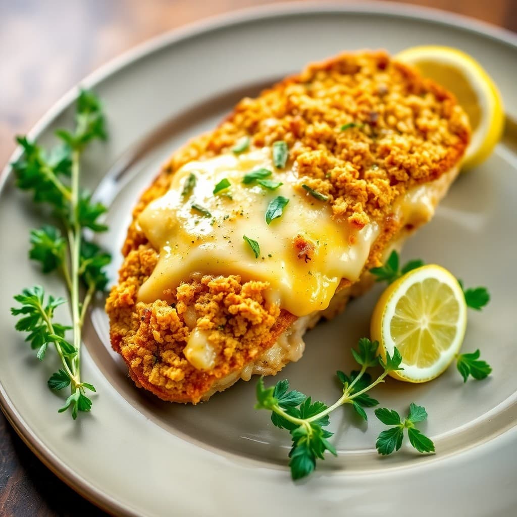Zesty Lemon Chicken Parmesan Bake