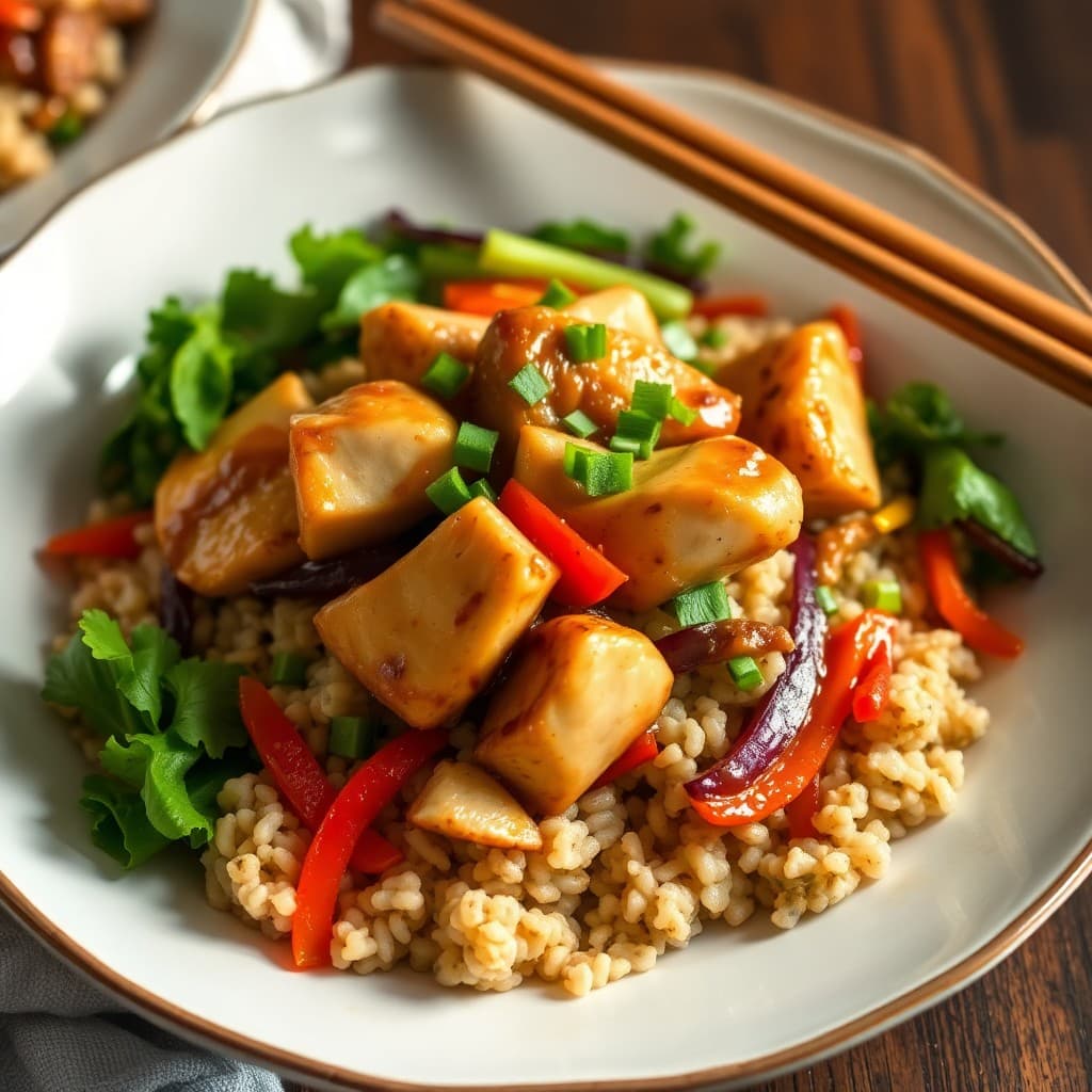 Tangy Teriyaki Chicken Rice Bowls