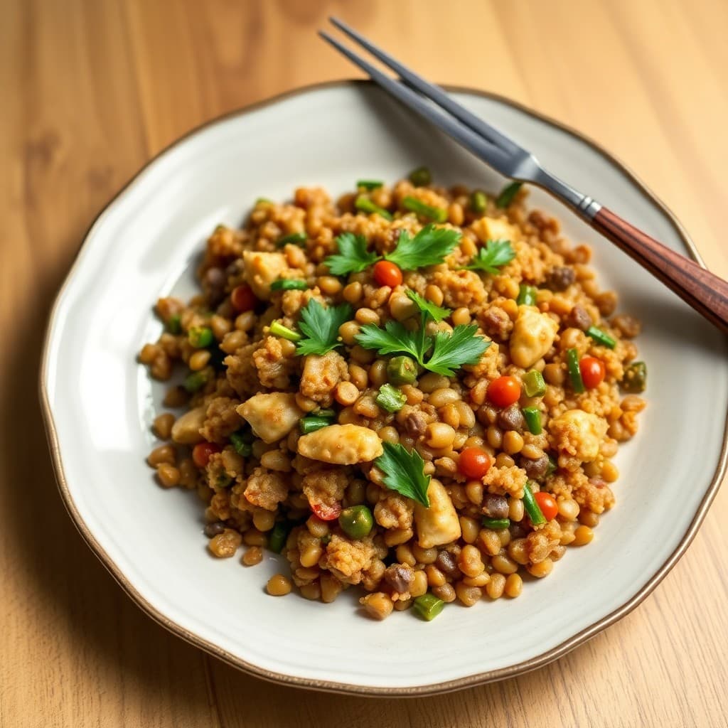 Zesty Lentil and Quinoa Stir-Fry