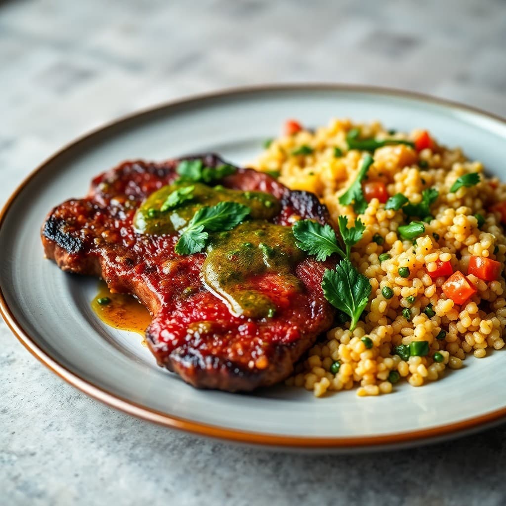 Brazilian Beef Picanha with Chimichurri Quinoa
