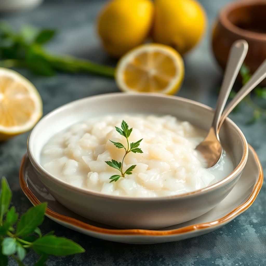 Vietnamese Lemongrass Coconut Rice Pudding