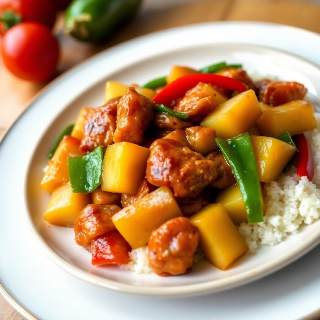 Teriyaki Chicken Stir-Fry with Pineapple and Vegetables