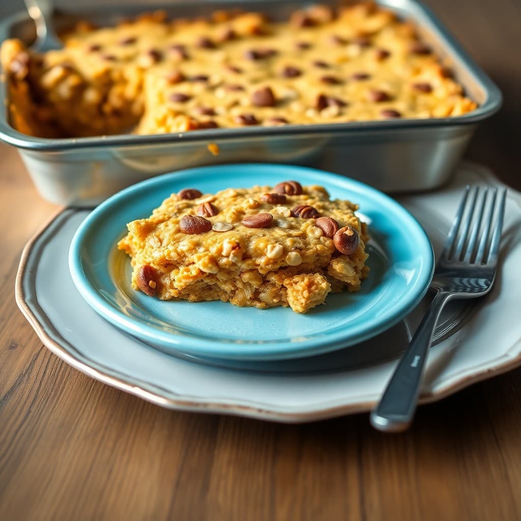 Pumpkin Spice Oatmeal Bake