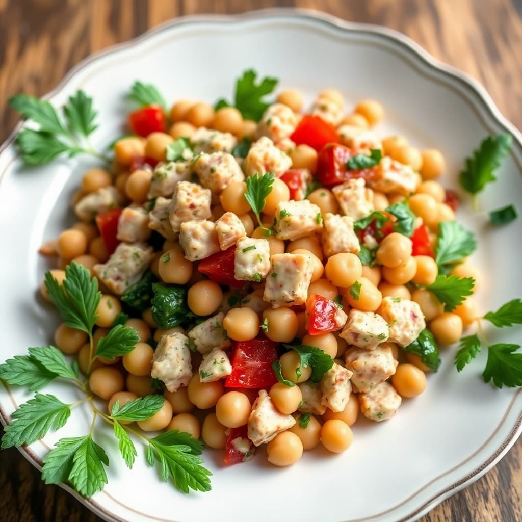 Mediterranean Tuna and Chickpea Salad
