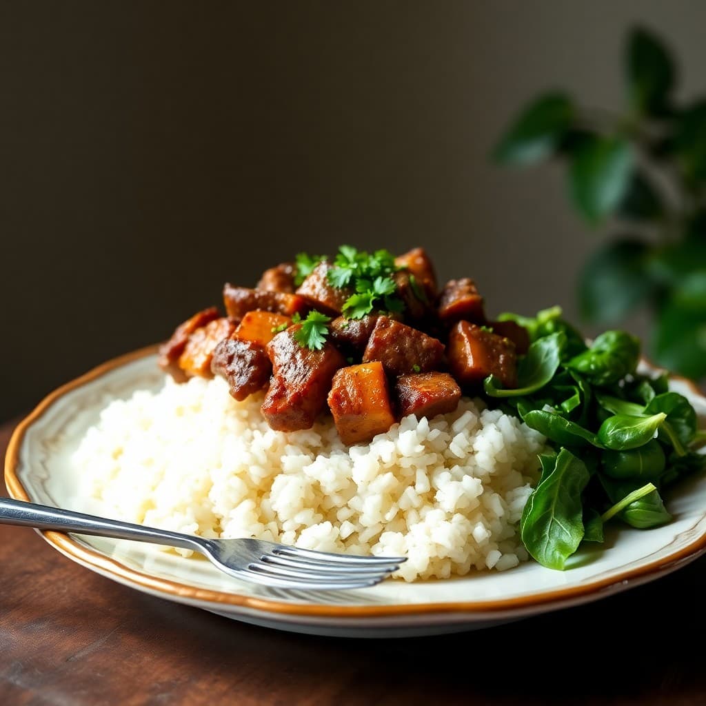 Korean Bulgogi Beef Bowl with Garlicky Spinach