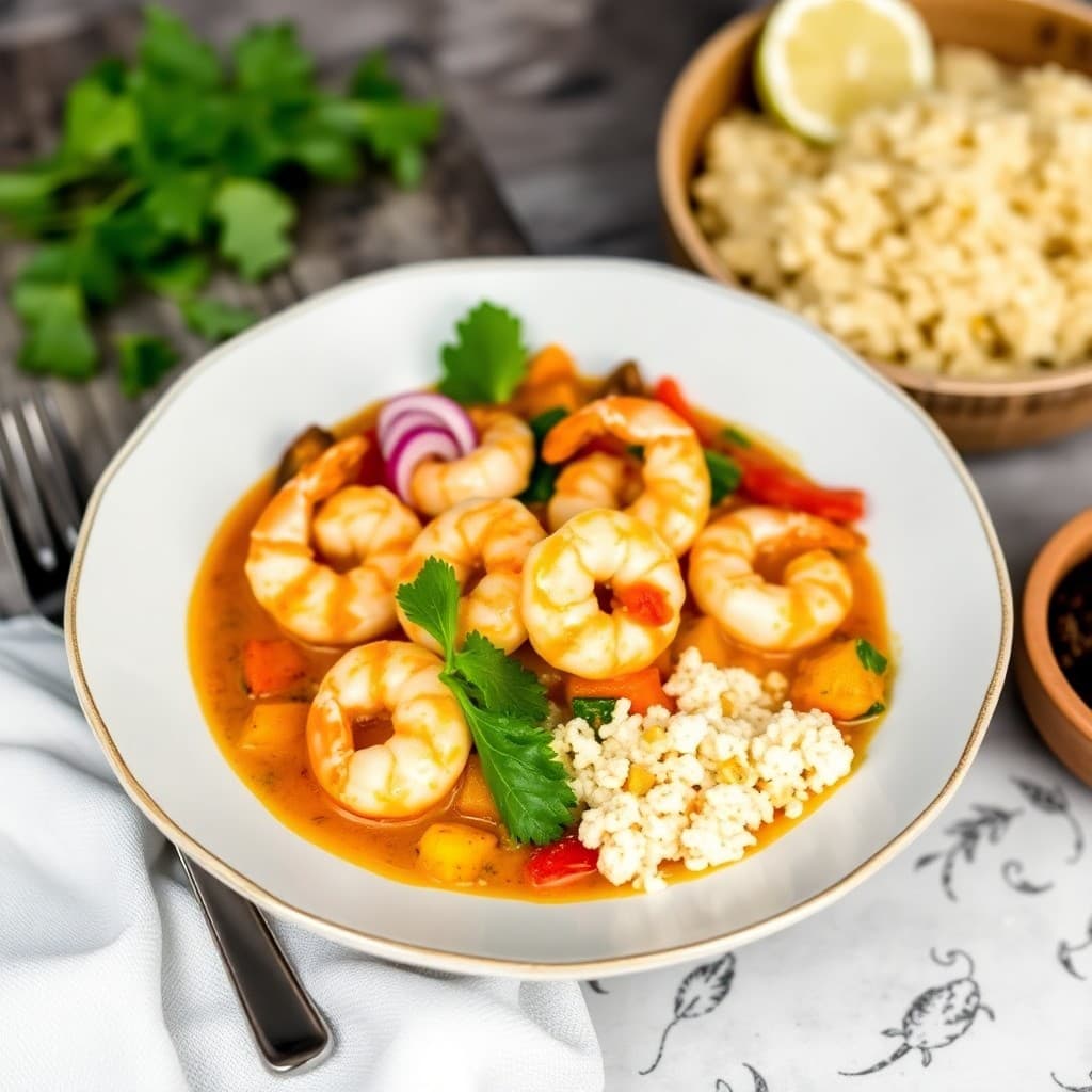 Spicy Thai Coconut Shrimp Curry