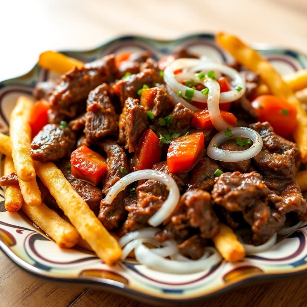 Peruvian Beef Lomo Saltado