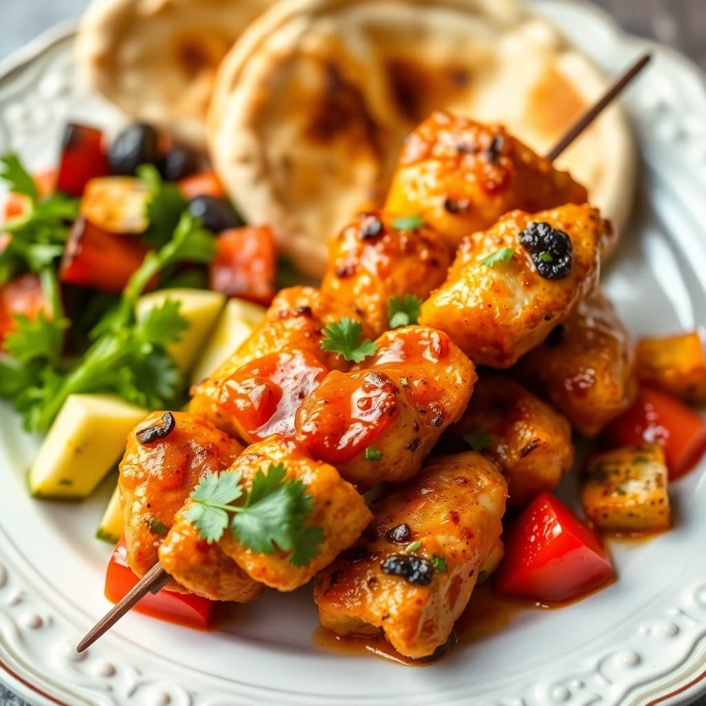 Zesty Greek Chicken Skewers
