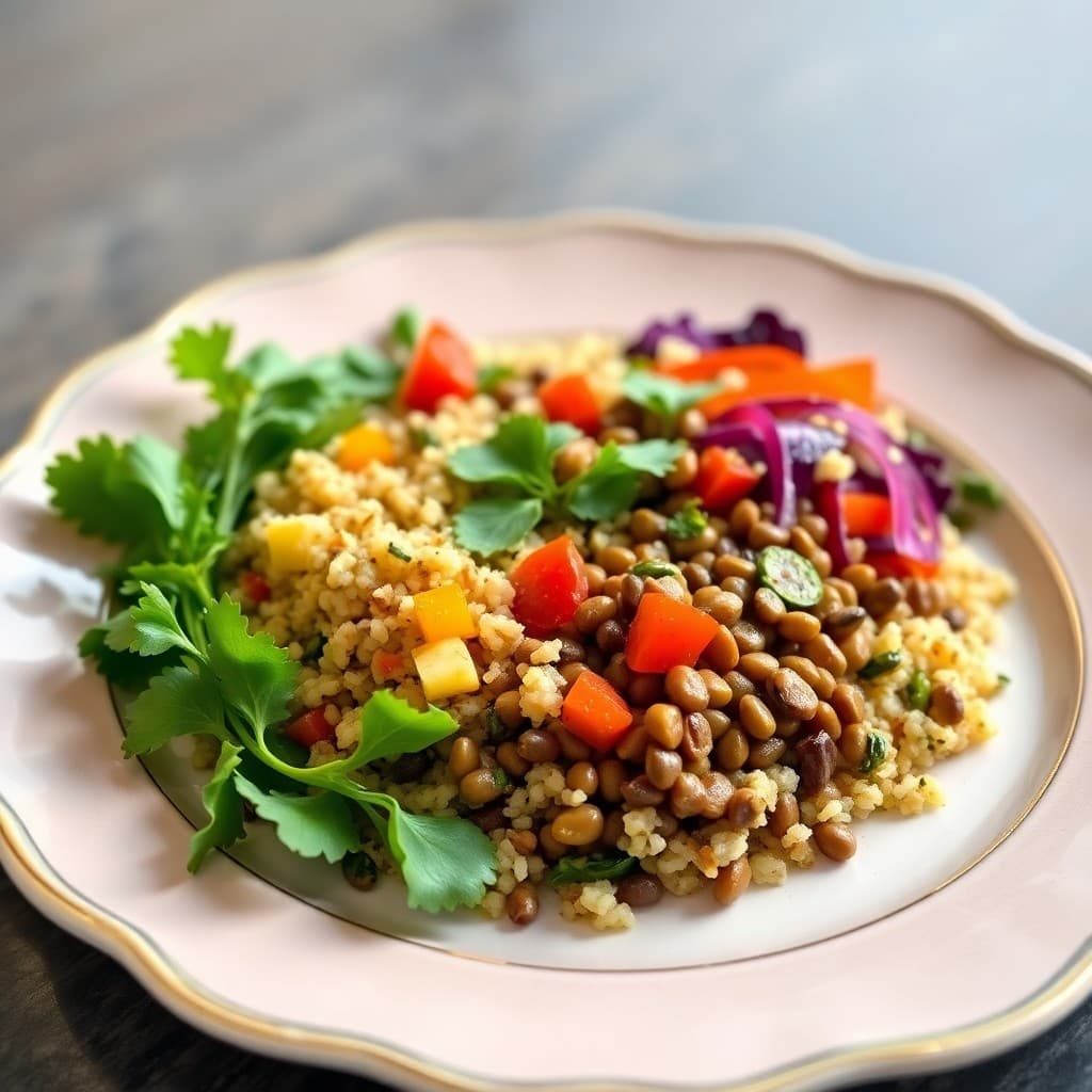 Vibrant Lentil and Quinoa Power Bowl