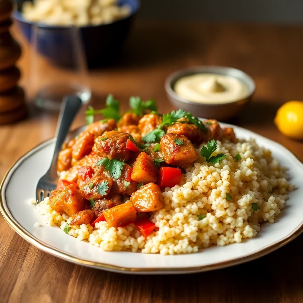 Zesty Moroccan Chicken Tagine with Fragrant Couscous