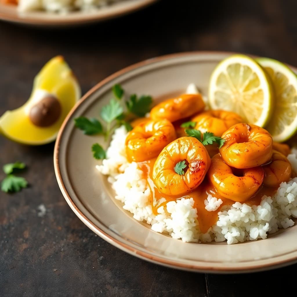 Spicy Thai Shrimp Coconut Curry Bowls