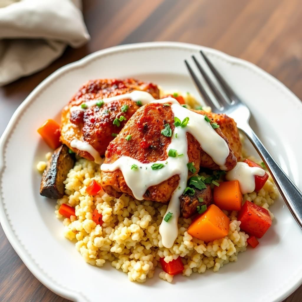 Moroccan Harissa Chicken Bowls