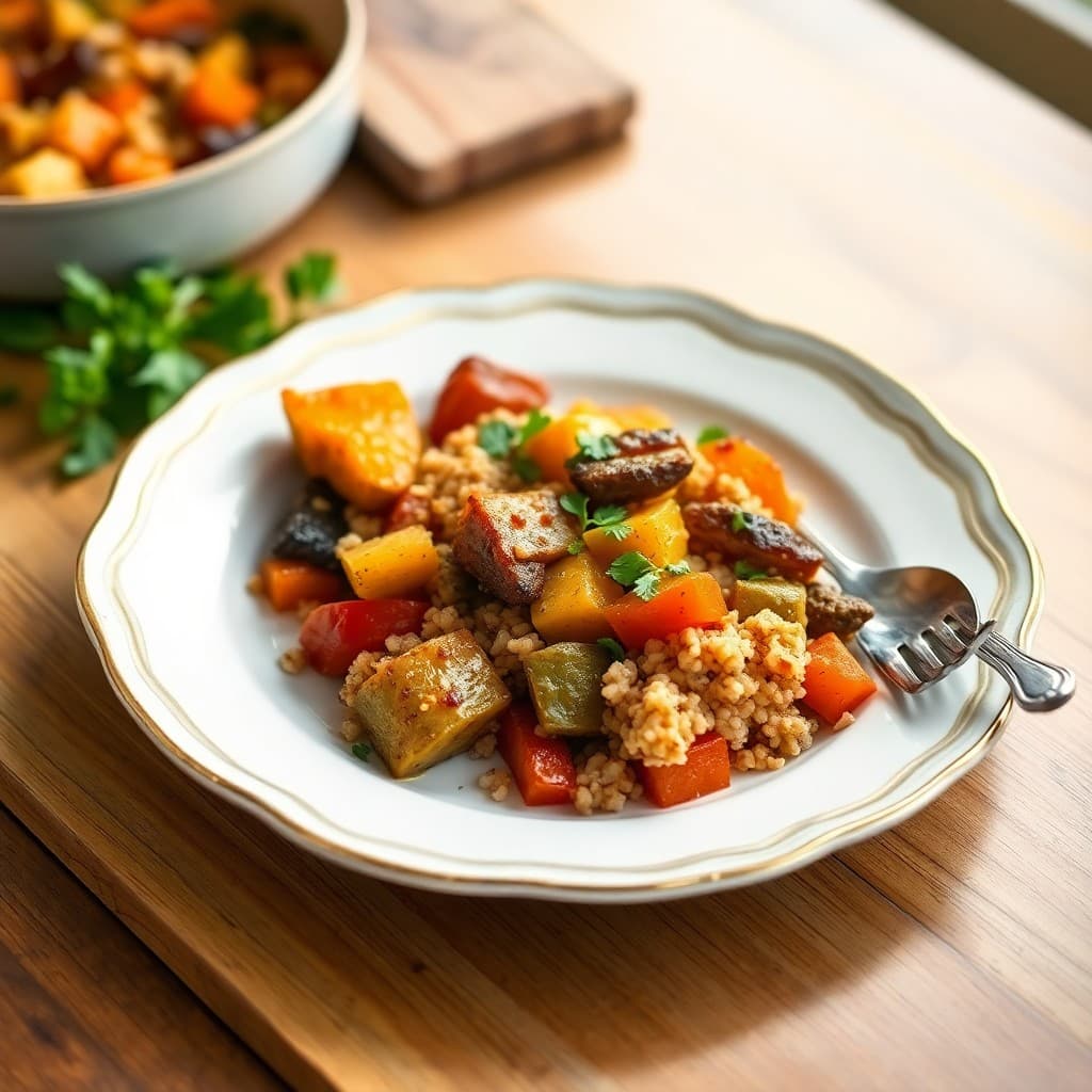 Roasted Vegetable and Quinoa Stew